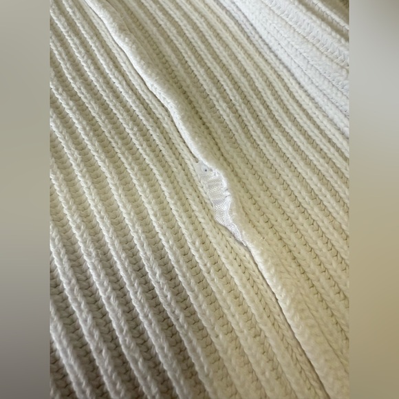 Quince | Women’s M | White Cardigan Sweater Ribbed Knit Open Front Cotton - Picture 8 of 8